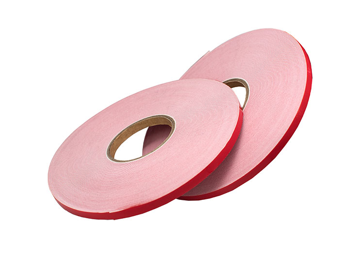 double sided foam tape(white foam red liner)